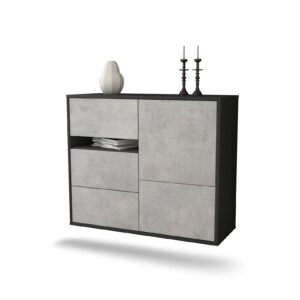 Sideboard Ontario, Beton, hängend (92x79x35cm)