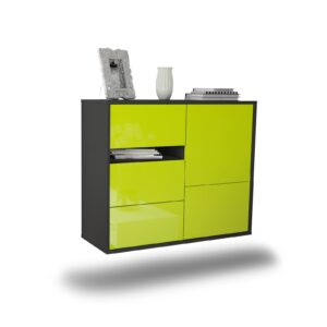 Sideboard Ontario, Grün, hängend (92x79x35cm)