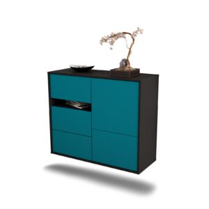 Sideboard Ontario, Türkis, hängend (92x79x35cm)
