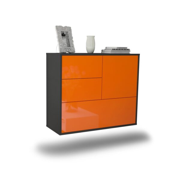 Sideboard Rancho Cucamonga, Orange, hängend (92x79x35cm)