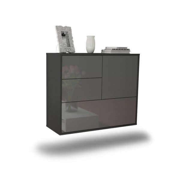 Sideboard Rancho Cucamonga, Grau, hängend (92x79x35cm)