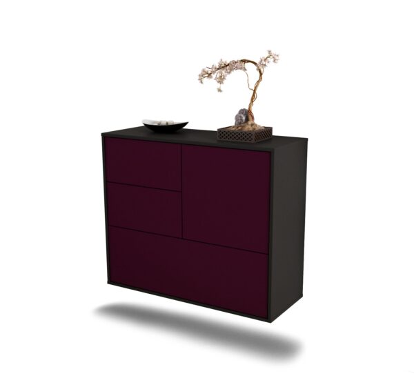Sideboard Rancho Cucamonga, Lila, hängend (92x79x35cm)
