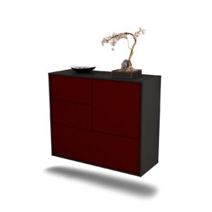 Sideboard Rancho Cucamonga, Bordeaux, hängend (92x79x35cm)