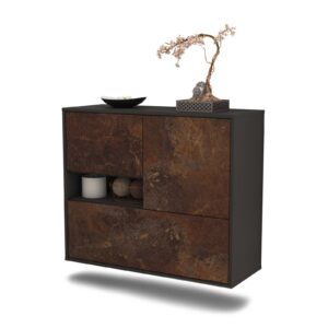 Sideboard Santa Clarita, Rost, hängend (92x79x35cm)