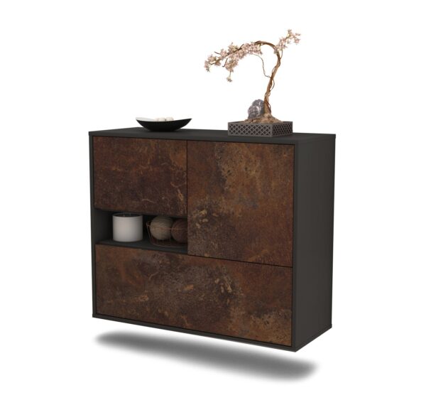 Sideboard Santa Clarita, Rost, hängend (92x79x35cm)