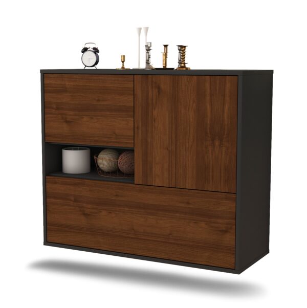 Sideboard Santa Clarita, Walnuss, hängend (92x79x35cm)