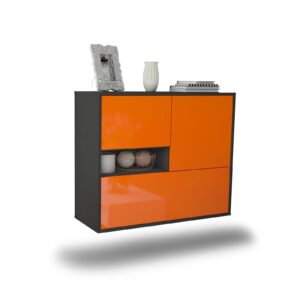 Sideboard Santa Clarita, Orange, hängend (92x79x35cm)