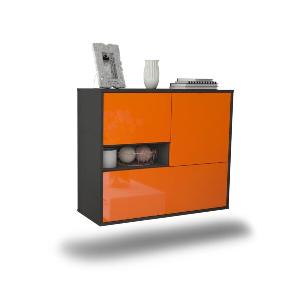Sideboard Santa Clarita, Orange, hängend (92x79x35cm)