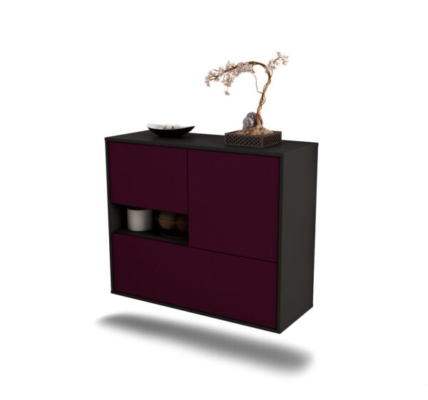 Sideboard Santa Clarita, Lila, hängend (92x79x35cm)